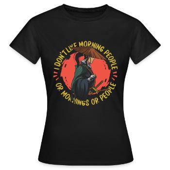 Samouraï - T-shirt Femme - noir - Devant - AI Model Female 172 dark (172cm)