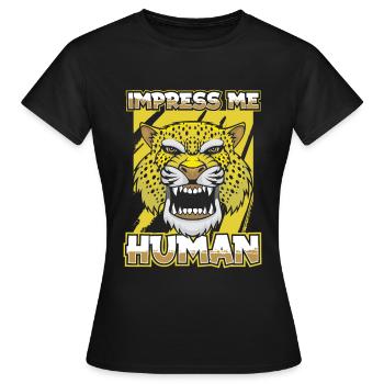 Jaguar - T-shirt Femme - noir - Devant - AI Model Female 172 dark (172cm)