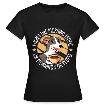 Chien Greyhound - T-shirt Femme - noir - Devant - AI Model Female 172 dark (172cm)