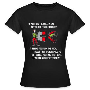 Physicien physicien - T-shirt Femme - noir - Devant - AI Model Female 172 dark (172cm)