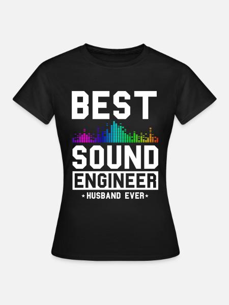 Tontechniker Sound Audio Engineer - Frauen T-Shirt - Schwarz