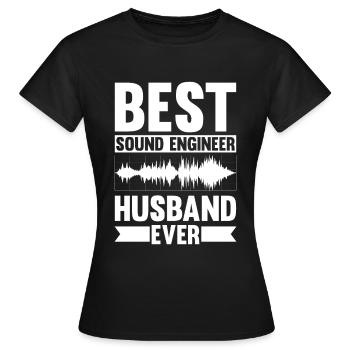 Tontechniker Sound Audio Engineer - Frauen T-Shirt - Schwarz - Vorne - AI Model Female 172 dark (172cm)