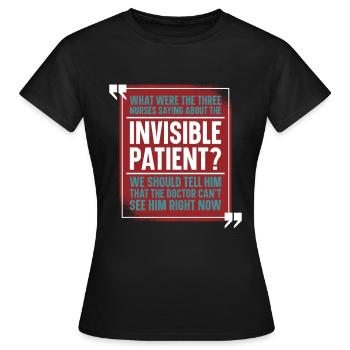 Infirmier - T-shirt Femme - noir - Devant - AI Model Female 172 dark (172cm)