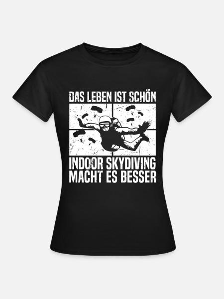 Indoor-Skydiving - Frauen T-Shirt - Schwarz