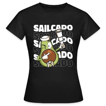 Seglen Segelboot Segler - Frauen T-Shirt - Schwarz - Vorne - AI Model Female 172 dark (172cm)
