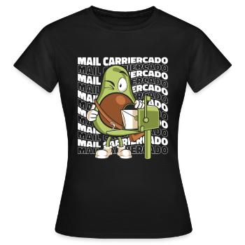 Postman Letter Courier Postman - Women's T-Shirt - black - Front - AI Model Female 172 dark (172cm)