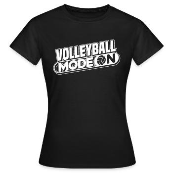 Volleyball Beach Volleyball - Women's T-Shirt - black - Front - AI Model Female 172 dark (172cm)