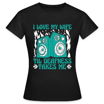 Tontechniker Sound Audio Engineer - Frauen T-Shirt - Schwarz - Vorne - AI Model Female 172 dark (172cm)