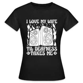 Tontechniker Sound Audio Engineer - Frauen T-Shirt - Schwarz - Vorne - AI Model Female 172 dark (172cm)