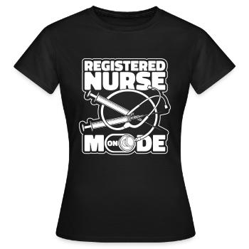 Infirmier - T-shirt Femme - noir - Devant - AI Model Female 172 dark (172cm)