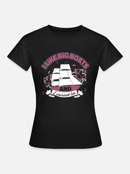 Seglen Segelboot Segler - Frauen T-Shirt - Schwarz