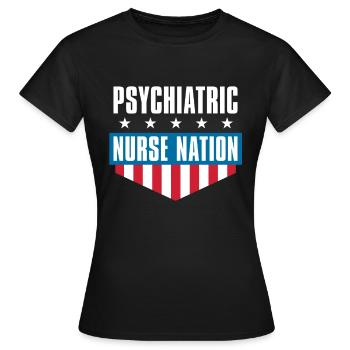 Infirmier - T-shirt Femme - noir - Devant - AI Model Female 172 dark (172cm)