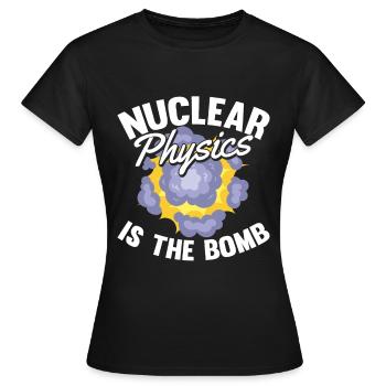 Physicien physicien - T-shirt Femme - noir - Devant - AI Model Female 172 dark (172cm)