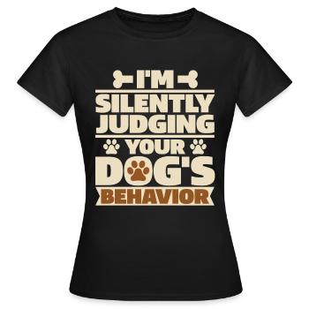 Dresseur de chiens Dresseur de chiens - T-shirt Femme - noir - Devant - AI Model Female 172 dark (172cm)