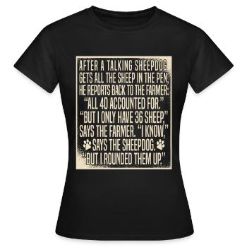 Dresseur de chiens Dresseur de chiens - T-shirt Femme - noir - Devant - AI Model Female 172 dark (172cm)
