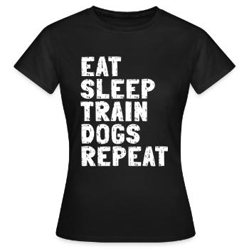 Dog trainer Dog trainer - Women's T-Shirt - black - Front - AI Model Female 172 dark (172cm)