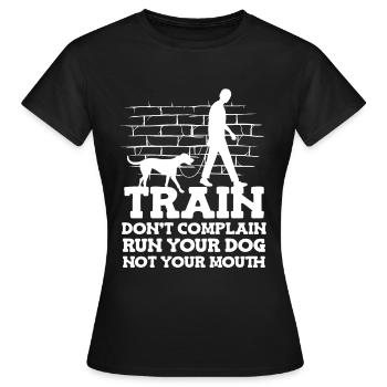Dresseur de chiens Dresseur de chiens - T-shirt Femme - noir - Devant - AI Model Female 172 dark (172cm)