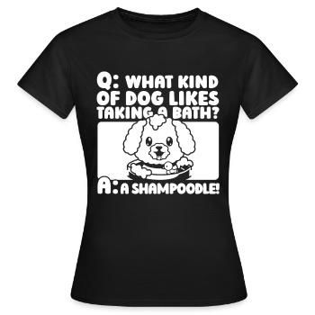 Dresseur de chiens Dresseur de chiens - T-shirt Femme - noir - Devant - AI Model Female 172 dark (172cm)