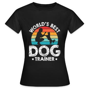 Dog trainer Dog trainer - Women's T-Shirt - black - Front - AI Model Female 172 dark (172cm)