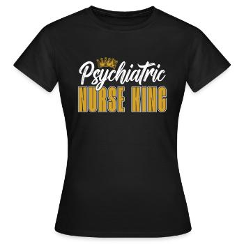 Infirmier - T-shirt Femme - noir - Devant - AI Model Female 172 dark (172cm)
