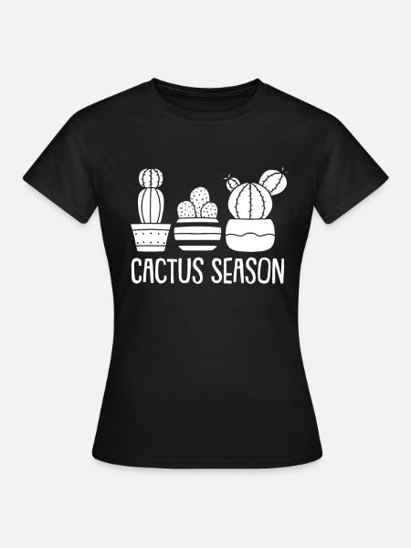 Kaktus Garten Kaktus - Frauen T-Shirt - Schwarz