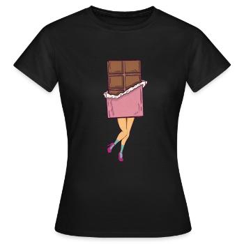Chocolate Chocolate vintage - Women's T-Shirt - black - Front - AI Model Female 172 dark (172cm)