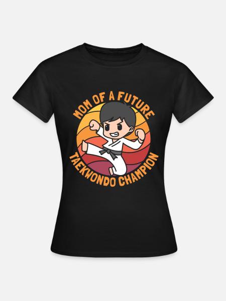 Taekwondo Taekwondo Mama - Frauen T-Shirt - Schwarz