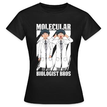 Biologiste Biologiste moléculaire - T-shirt Femme - noir - Devant - AI Model Female 172 dark (172cm)
