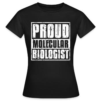 Biologiste Biologiste moléculaire - T-shirt Femme - noir - Devant - AI Model Female 172 dark (172cm)