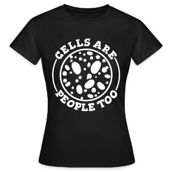 Biologie Biologe Zellen Molekularbiologe - Frauen T-Shirt - Schwarz - Vorne - AI Model Female 172 dark (172cm)