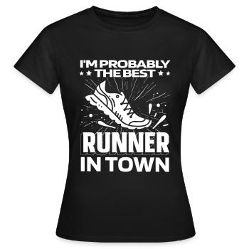 Runner Jogger Runner Run Funny - Women's T-Shirt - black - Front - AI Model Female 172 dark (172cm)