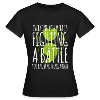 Santé mentale Dépression Motivation Anxiété Rêve - T-shirt Femme - noir - Devant - AI Model Female 172 dark (172cm)