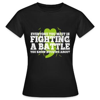 Mental Health Depression Motivation Angst Traum - Frauen T-Shirt - Schwarz - Vorne - AI Model Female 172 dark (172cm)