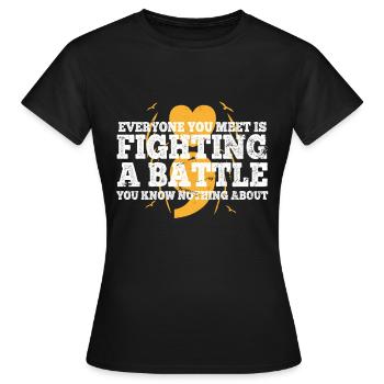 Mental Health Depression Motivation Angst Traum - Frauen T-Shirt - Schwarz - Vorne - AI Model Female 172 dark (172cm)