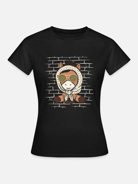 Pferd Reitsport - Frauen T-Shirt - Schwarz