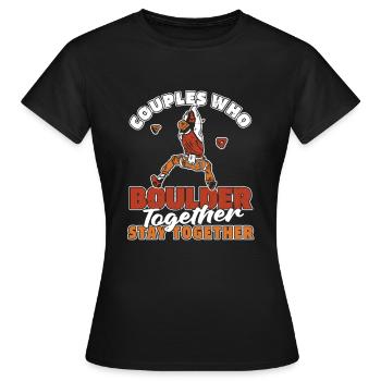 Bloc Bloc Couple - T-shirt Femme - noir - Devant - AI Model Female 172 dark (172cm)