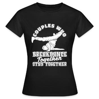 Breakdance Breakdancer Breakdancing Couple - T-shirt Femme - noir - Devant - AI Model Female 172 dark (172cm)