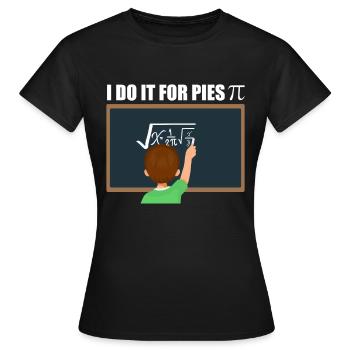 Calcul mathématique Pi - T-shirt Femme - noir - Devant - AI Model Female 172 dark (172cm)