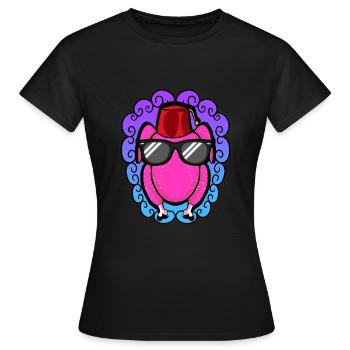 Thanksgiving Cold - Women's T-Shirt - black - Front - AI Model Female 172 dark (172cm)