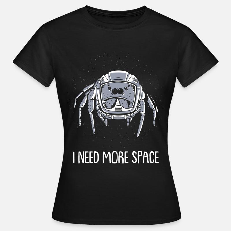 Spider Astronaut I Need More Space - Women's T-Shirt - black