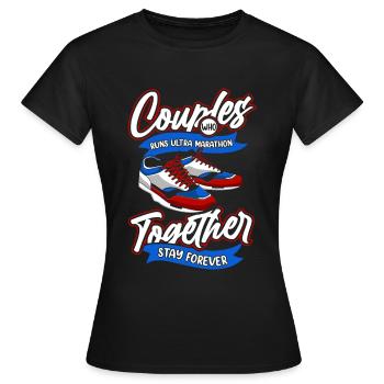 Ultramarathon Couple - T-shirt Femme - noir - Devant - AI Model Female 172 dark (172cm)