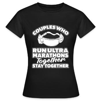 Ultramarathon Couple - T-shirt Femme - noir - Devant - AI Model Female 172 dark (172cm)