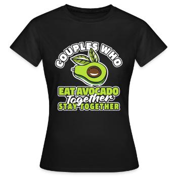 Avocado pair - Women's T-Shirt - black - Front - AI Model Female 172 dark (172cm)
