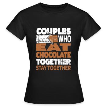 Chocolate Chocolate Pair - Women's T-Shirt - black - Front - AI Model Female 172 dark (172cm)