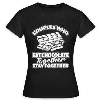 Chocolate Chocolate Pair - Women's T-Shirt - black - Front - AI Model Female 172 dark (172cm)