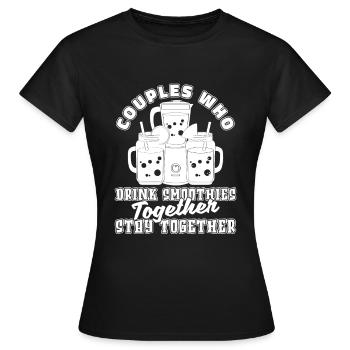 Smoothie Pair - Women's T-Shirt - black - Front - AI Model Female 172 dark (172cm)