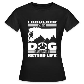 Bloc Chien de bloc - T-shirt Femme - noir - Devant - AI Model Female 172 dark (172cm)