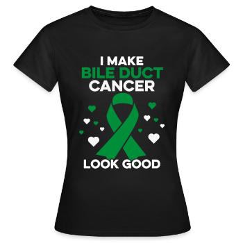 Je fais en sorte que le cancer des canaux biliaires ait une bonne apparence des canaux biliaires - T-shirt Femme - noir - Devant - AI Model Female 172 dark (172cm)