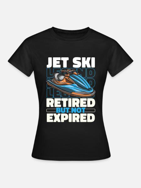 Jet Ski Im Ruhestand - Frauen T-Shirt - Schwarz