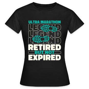 Ultramarathon à la retraite - T-shirt Femme - noir - Devant - AI Model Female 172 dark (172cm)